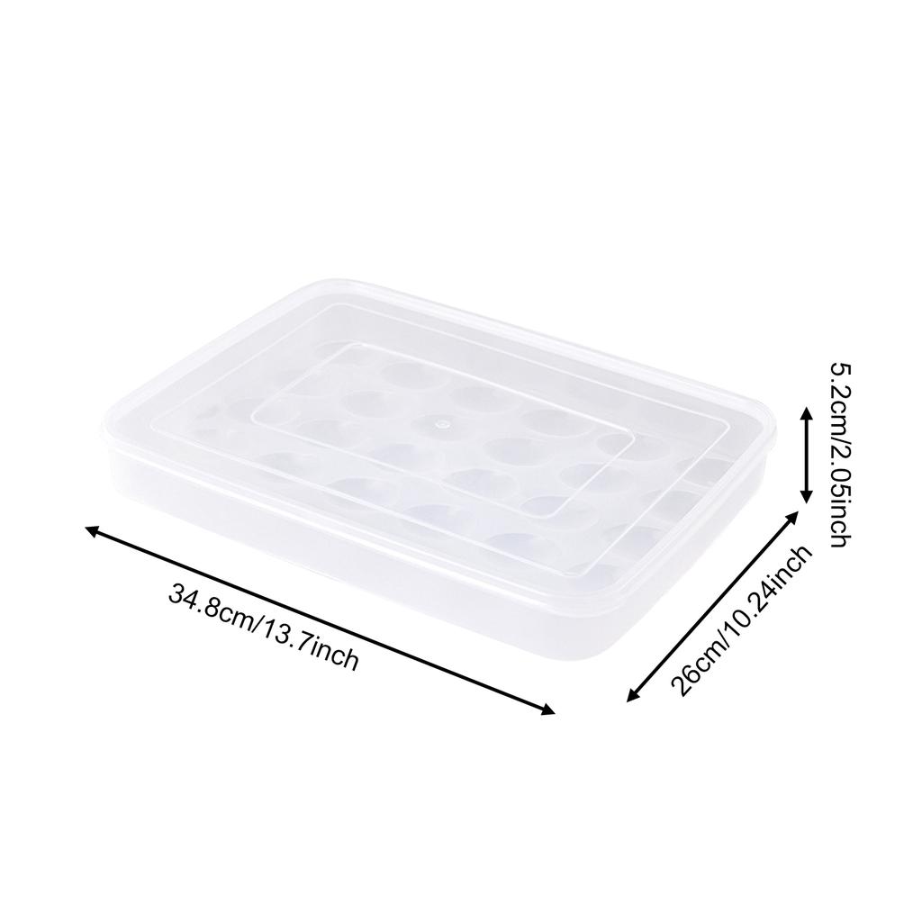 Muti-Gride Egg Storage Box Refrigerator Side Door Storage Rack Anti-Fall Stackable Kitchen-Specific Egg Tray Food Egg Storage