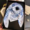 2026 New Floral Printed Square Scarf Women's Spring and Summer Polyester Fiber Scarf Fashion Bag Ribbon Hair Bands Bandana