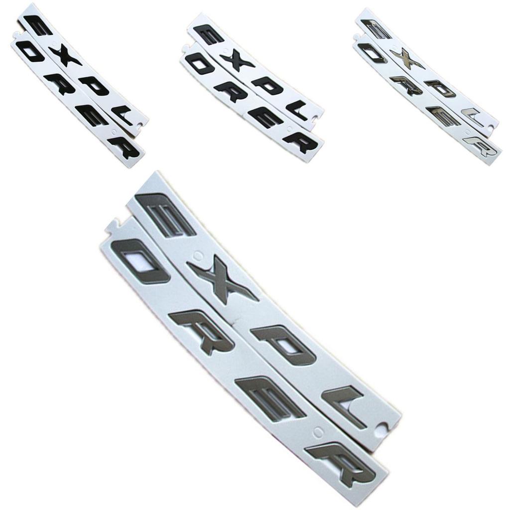 Elegant Black Metal Explorer Car Front Hood Emblem Badge Sticker For Ford Vehicles
