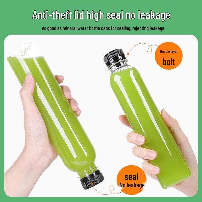 Disposable Transparent Plastic Beverage Bottle for Water, Juice, or Milk Tea
