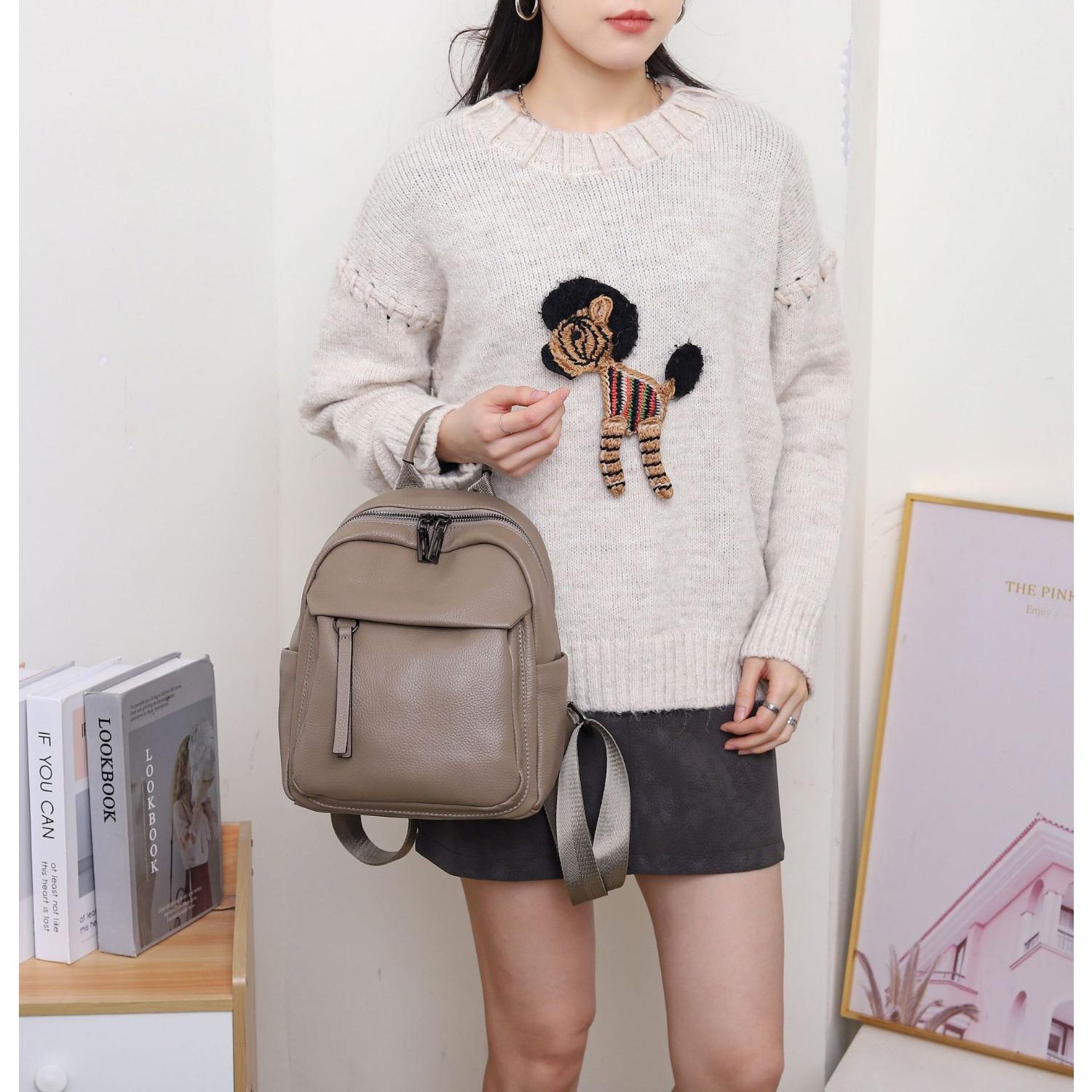 

Женская сумка из натуральной коровьей кожи с рисунком капли, Модная высококачественная сумка через плечо из мягкой кожи, Женская сумка большой вместимости хаки