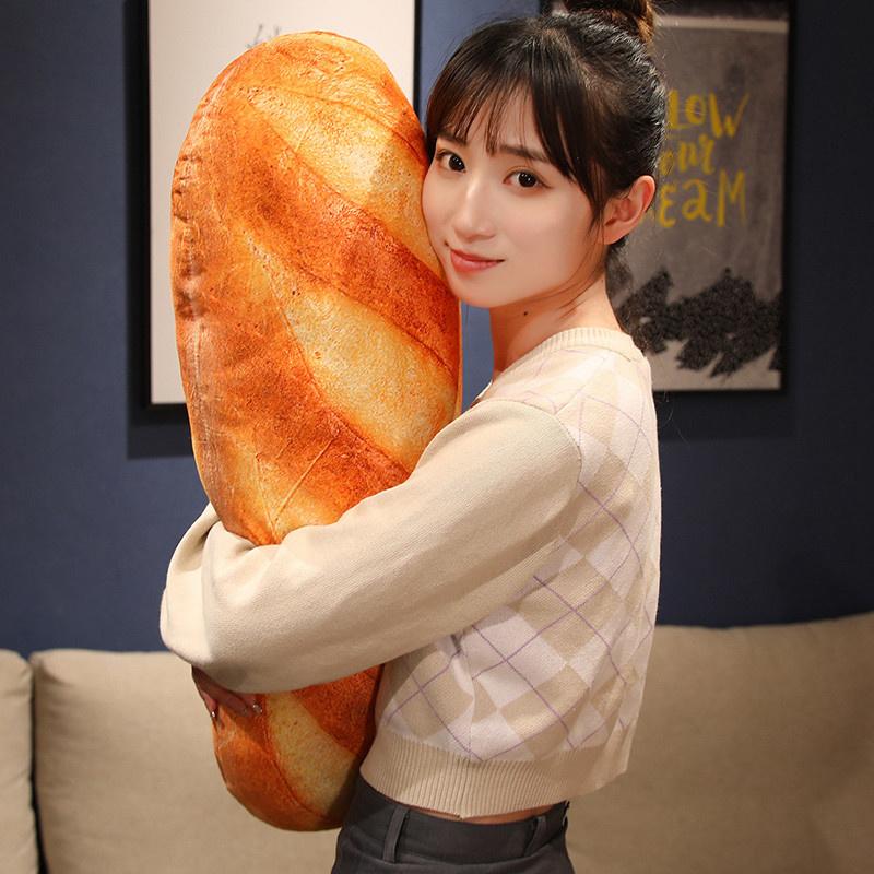 20~100Cm French Bread Plush Pillow Stuffed Printing Images Food Plushie Baguette Party Prop Decor Sleeping Companion Gift For Ki