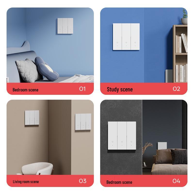 Smart Wireless Double Control Light Switch - No Wiring Needed, 220V Remote Master-Slave System