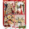 12Pcs Red Christmas Poinsettias Flowers Decoration Artificial Flowers for Christmas Tree Ornaments Suitable for Home Christmas Decorations