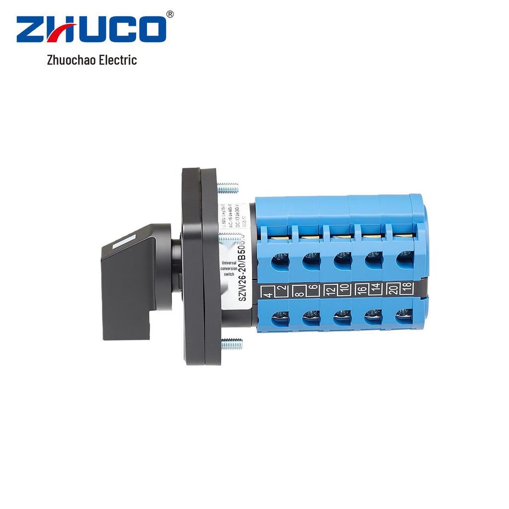 Zhuochao SZW26-20/B505.5 Three-Position Self-Resetting Changeover Switch