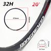 Aro de Roda de Bicicleta Aro Bico FV/AV 20 polegadas 24/28/32/36 Furos