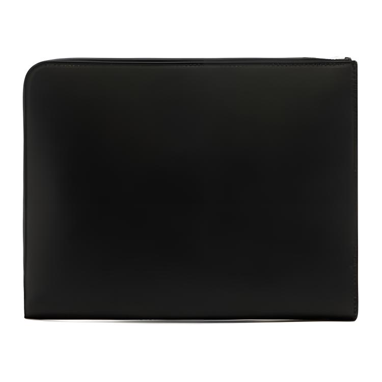 Bally Letter Logo Leather Clutch Men clutch Black 6310089
