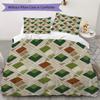 Simple Geometry Pattern Bedding uilt Set uilt Cover Pillowcase Home Decoration Birthday Gift (1 * duvet cover + 2 * pillowcase  without core)22