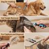 Bone Pattern Pet Comb Steel Pin Double Sided Double Sided Comb Smooth Surface Ergonomic Shape Pet Hair Remover Pet Grooming