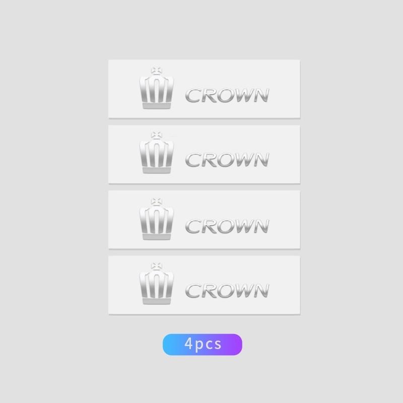 

Car Window Wiper Stickers Metal Emblem Car Logo Sticker for Toyota Crown Auto Decals Accessories 4cm