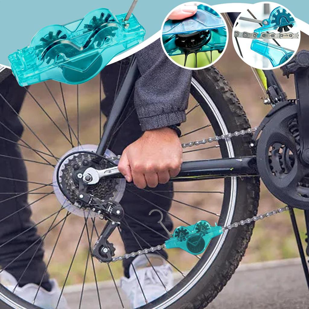 Bike Chain Scrubber Bicycle Frog Chain Cleaner Cycling Scrubber Washer Bicycle Cleaning Machine Maintenance Tool