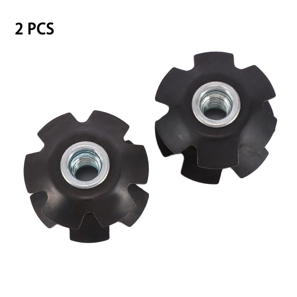 

Headset Accessories Steer tubes 28.6mm Fastening Bolts Bike Headset Star Nuts Fangled Nut Fork Mount Core чорний