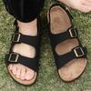 Sandals Men 2024 Outdoor Indoor Lightweight Fashion Casual Breathable Two Buckle Men Women Driving Daily Commute Unisex Sandals