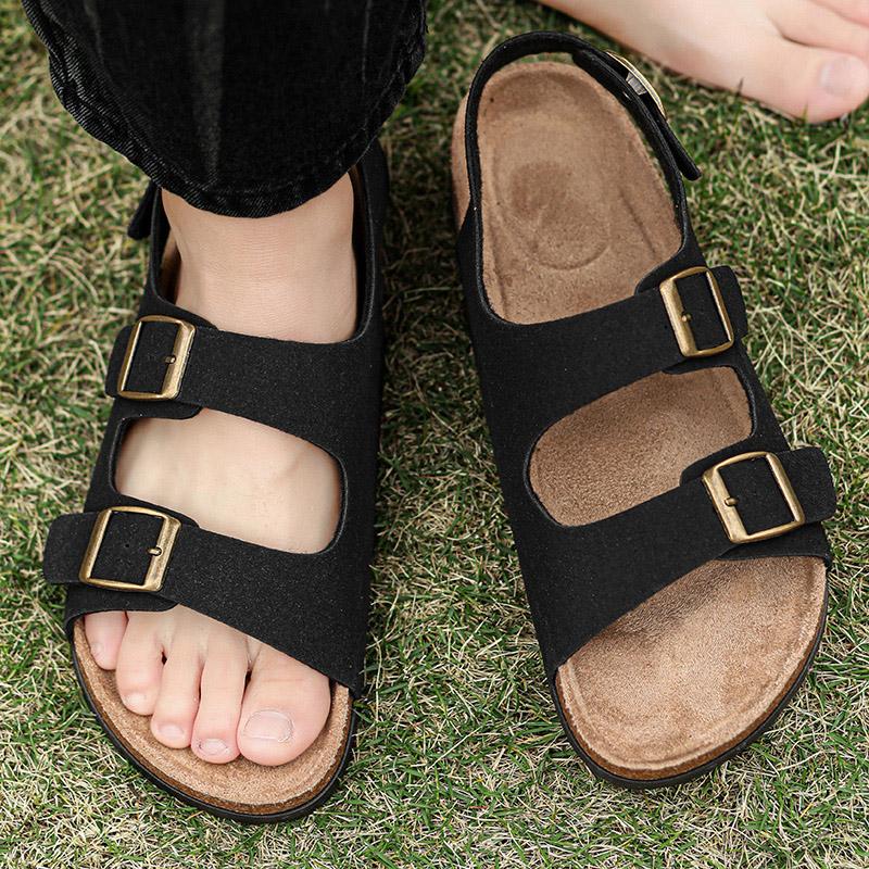 Sandals Men 2024 Outdoor Indoor Lightweight Fashion Casual Breathable Two Buckle Men Women Driving Daily Commute Unisex Sandals