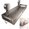 1 Stück Badezimmer-Organizer mit Haken, wandmontiert, Aluminium, Badezimmerregale, Platzsparend, Aluminium, Duschaufbewahrung für Badezimmer und Küche