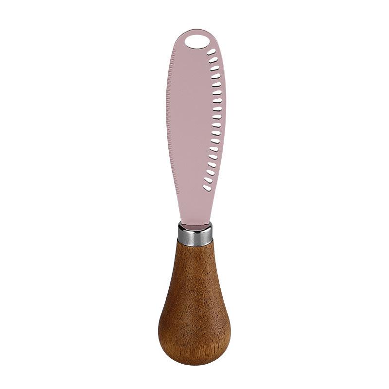 Acacia Wood Handle Stainless Steel Butter & Cheese Knife Set