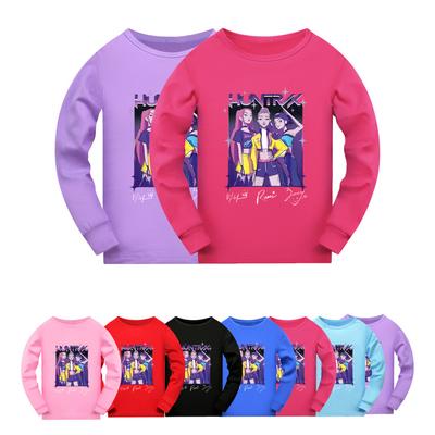 5022 Kids Girls Rumi Zoey Mira Super Star Print Long Sleeves T-Shirt