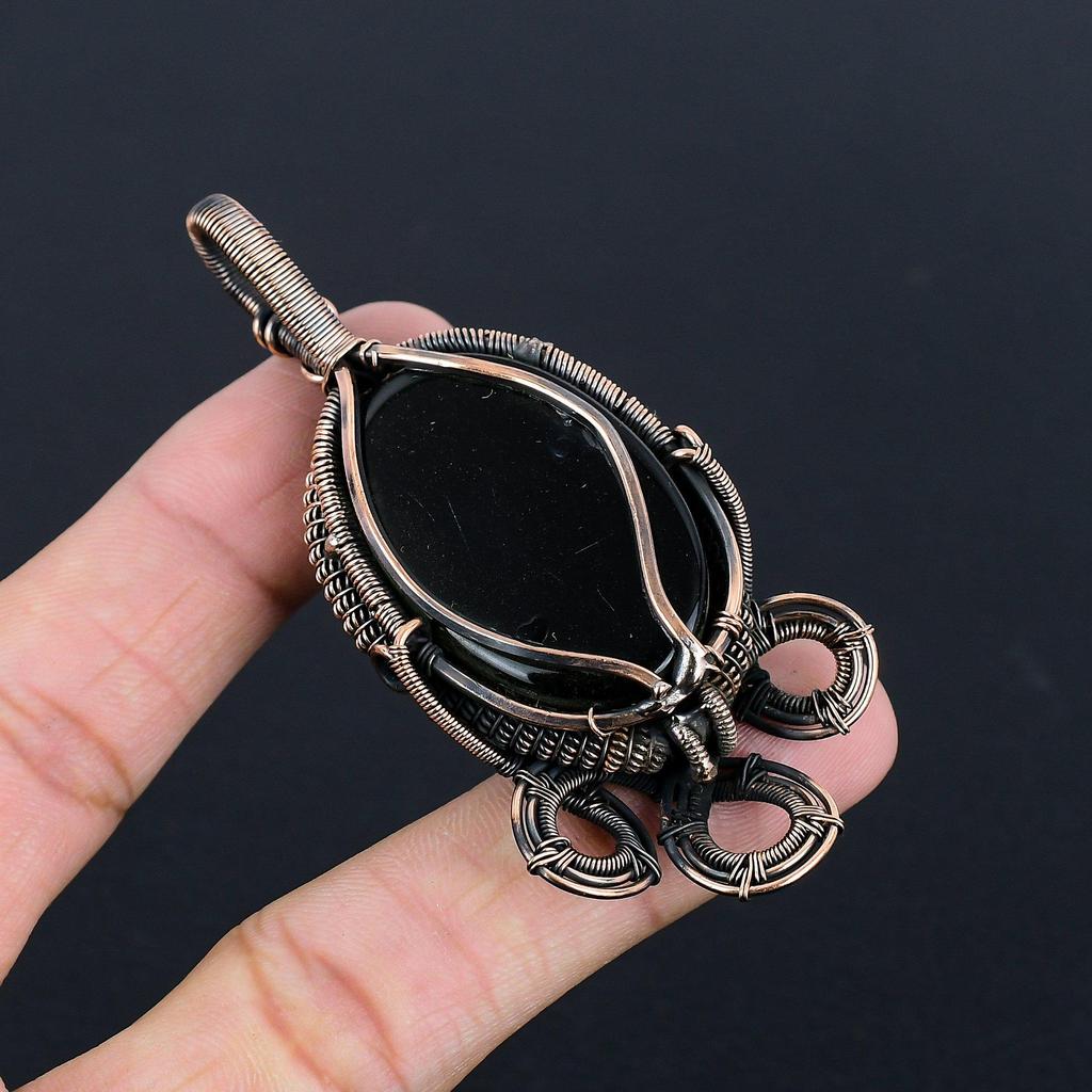 Tree Of Life Australian Triplet Opal 999 Copper Wire Wrapped Pendant, Handmade Gemstone Jewelry Pendant Gift For Birthday