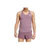 Adidas Adizero Running Tank Top Quick-Dry Sleeveless Sports Vest Men Tops Grey Purple IW6636