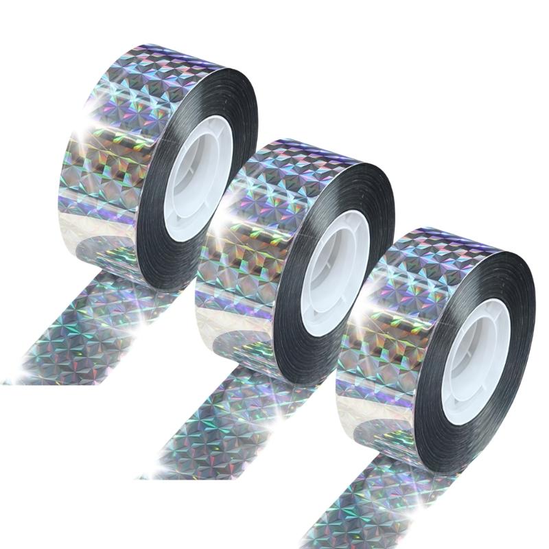 

Reflective Bird Repellents Ribbon Durable PET Scare Tape For Outdoor Garden Farm And Party Decoration