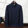Men's Thickened Cashmere Zip Cardigan - Autumn/Winter Long-Sleeved Knit Sweater