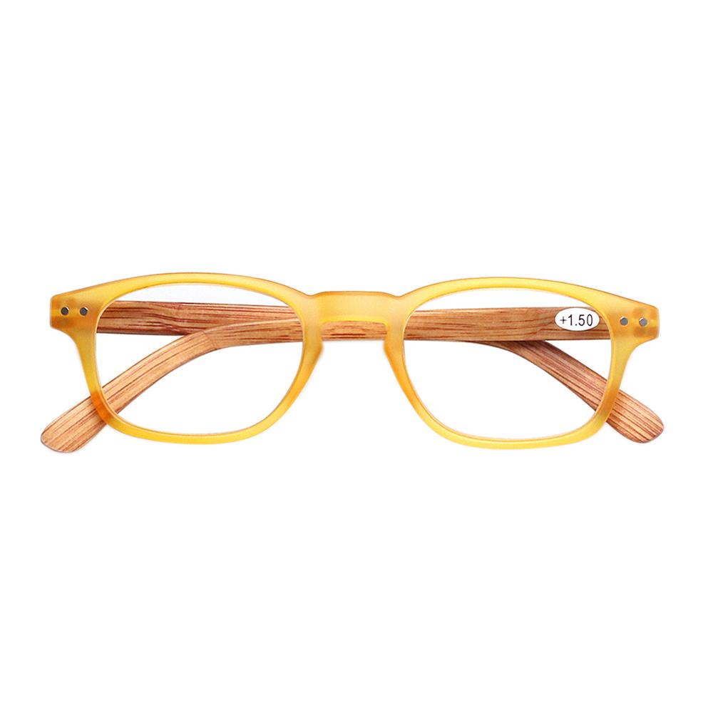 Wood Grain Mirror Legs Reading Glasses Spring Hinge Men Women Hd Reader Diopter +1.0+2.0+3.0+5.0+6.0