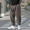 Středně vysoký elastický pas Kapsy se stahovací šňůrkou Jednobarevné Muži Bloomers Jaro Podzim Tenký styl Hip Hop Kalhoty Streetwear