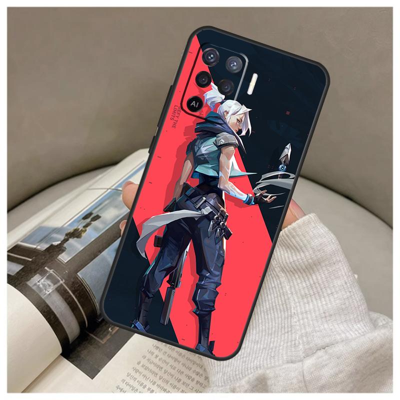 Valorant Game Case For Oppo A74 A94 A54 A18 A38 A58 A78 A98 A80 A60 A40 A96 A76 A16 A15 A17 A57 A77 A5 Pro