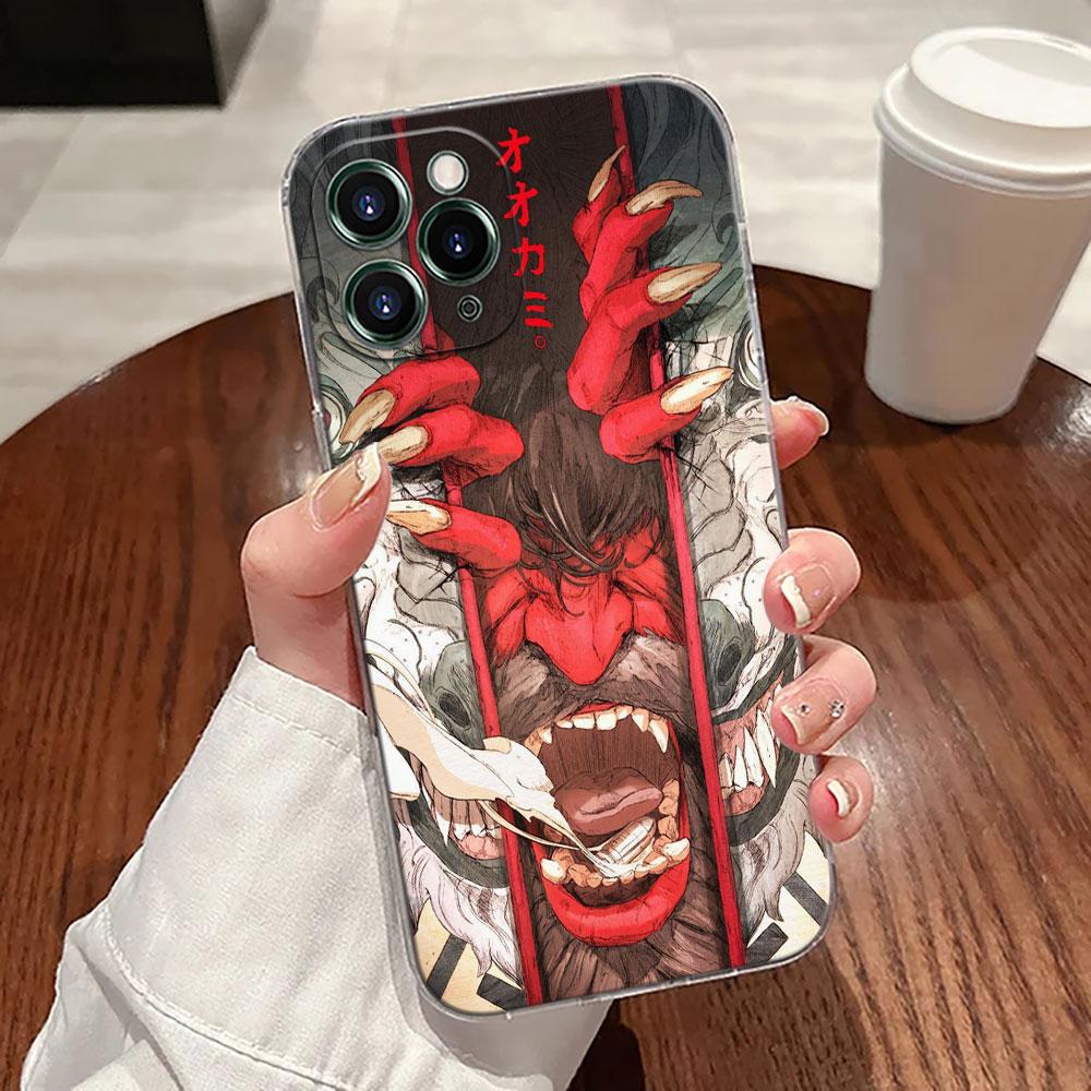 Samurai Ghost Hannya Ukiyo-E Mask Tattoo Case For Apple iPhone 17 16 15 14 13 12 11 Pro Max 16 Plus 16E 17Air 17Pro Phone Covers