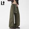 Pantalon cargo droit izzue pour homme Techwear