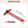 Sliding T Ruler Wear Resistant Woodworking Scriber Marking Line