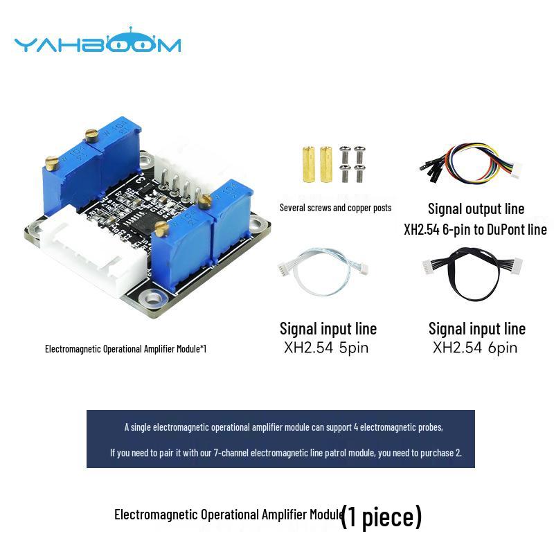 Electromagnetic Smart Car Tracker with 20kHz Op Amp Sensing and 100mA Group Sensor