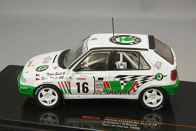 Ixo Model Schukoda Felicia Kit Car 95 Tool De Corse RAC371A #16 E.Triner/P.Stance 1/43