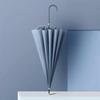Modern Minimalist Curved Hook Handle 16-Rib Long Handle Fresh Style Umbrella, High Aesthetic Large Sun Protection Wind-Resistant Automatic Umbrella