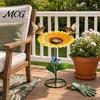 Pollinators Water Dish Metal Sunflower Bee Feeder, Lotus Leaf Butterfly Cup, Outdoor Garden Feeder Watering Station, Bath Bowl for Yard Lawn