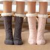 Anti Slip Plush Floor Socks Fluffy Fleece Socks Women Fashion Thick Thermal Socks  Indoor