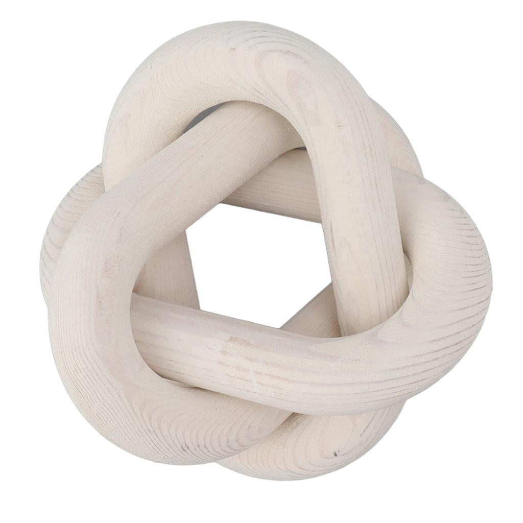 Decorative Wood Chain 3 Link Wood Chain Link Decorations for Home Living Room Coffee Shop White