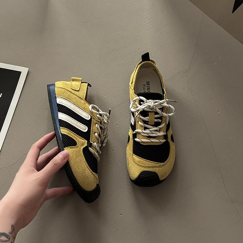 Stylish Simple and Versatile Mesh Breathable Casual Moral Training Shoes Women's Summer Retro Classic Sports Shoes Girls Forrest Gump Shoes