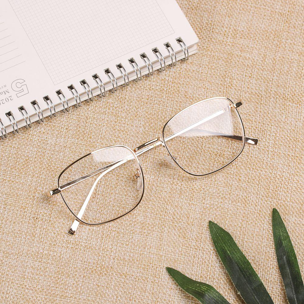 

Vintage Vision Care Portable Spectacles Eyeglasses Frame Optical Glasses Square Glasses золотой