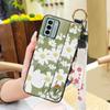 Protective Phone Holder Phone Case For Nokia G22 Silicone Flower Waterproof Wristband Lanyard Ring Dirt-resistant