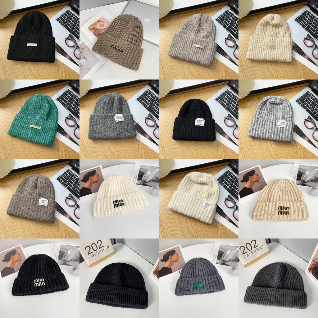 Knitted Hat With Letter Prints For Winter Warmth And Style For Casual Wear