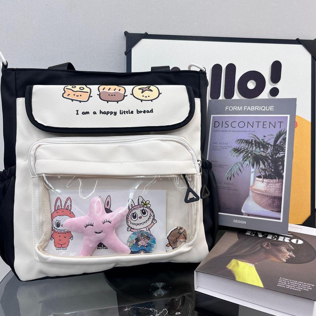 Japanese High School Style Large Capacity Ita Bag – Cute Transparent Anime Doll Shoulder Backpack