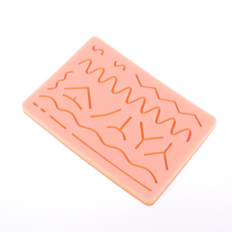 Skin Suture Model Wound Silicone Suture Pad Y Traumatic Suturing Training Pad Reusable Silicone Suture Practice Mat