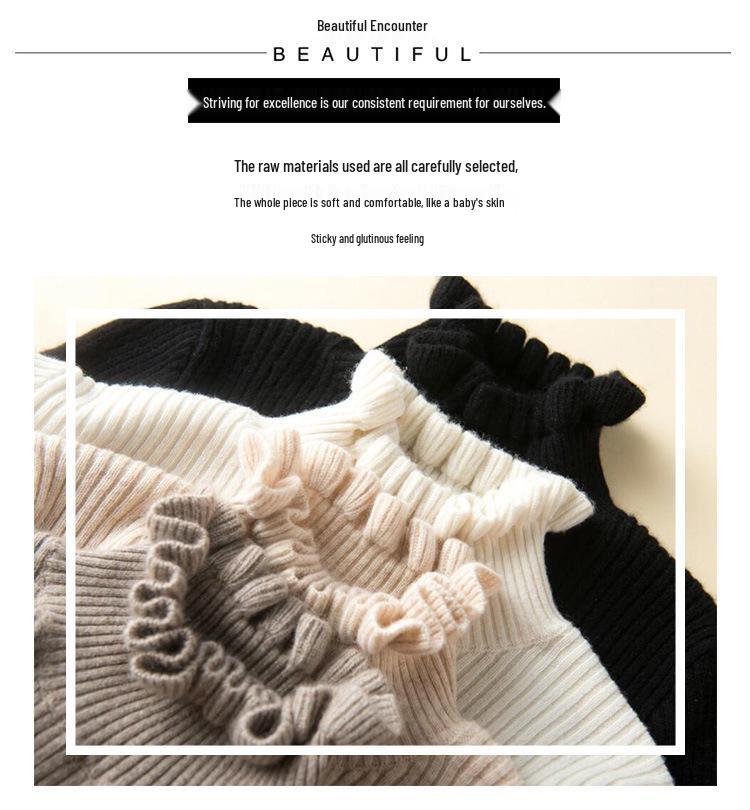 Women's Slim-Fit Ribbed Knit Sweater: Short, Base Layer Pullover for Autumn and Winter