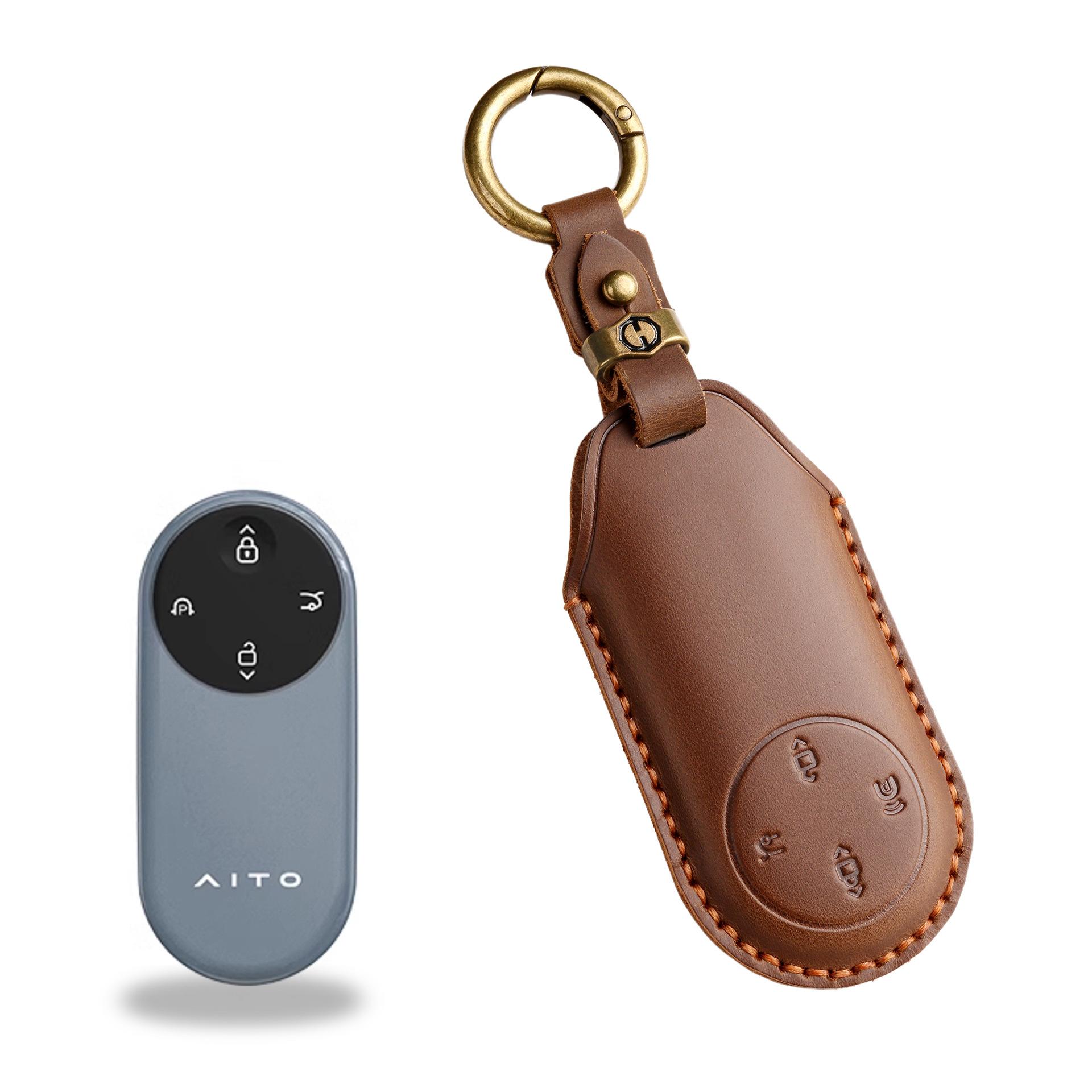 

Ретро набор клавиш подходит для Wenjie M9 aito Huawei Wenjie m7 Расширенная версия Ultra Max Автомобильный M5 Корпус Застежка коричневый