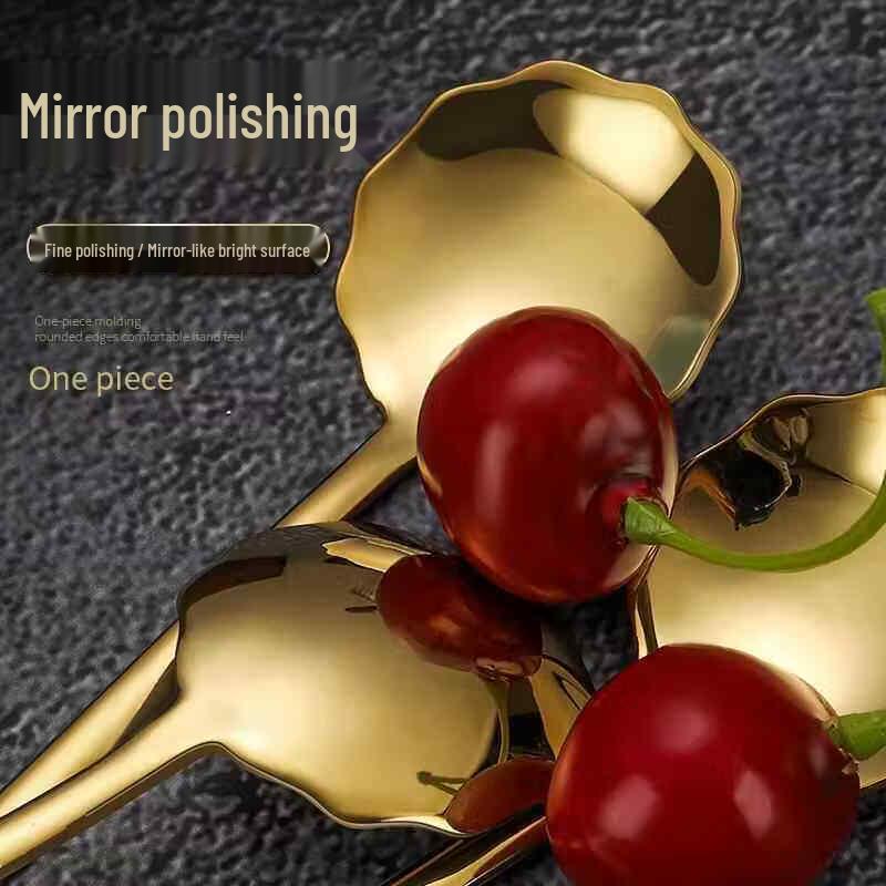 304 Stainless Steel Long Handle Coffee & Dessert Spoons (2-Pack)
