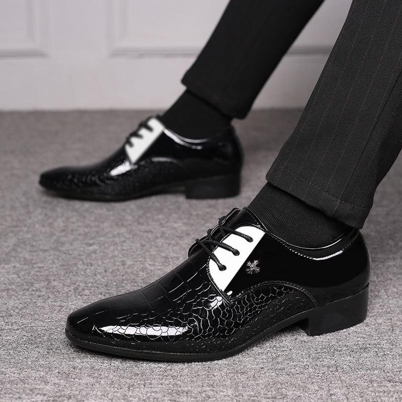 Men's New Winter Leather Formal Shoes - Plus Size & Wedding-Ready