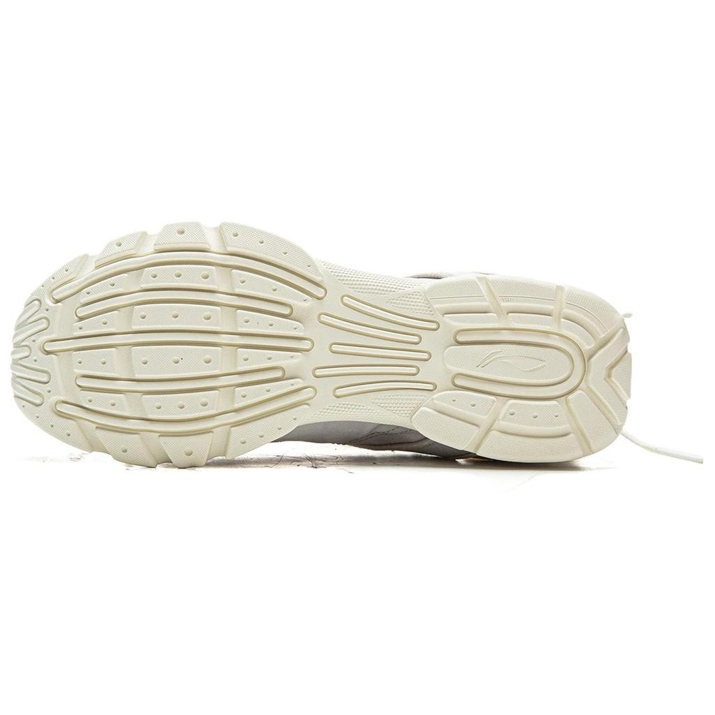 Li Ning Comfortable Ballet Style Lightweight Low Top Casual Shoes Women sneaker Silver AZGV274-1
