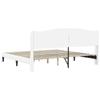 Bed Frame with Headboard White 180 x 200 cm Faux Leather