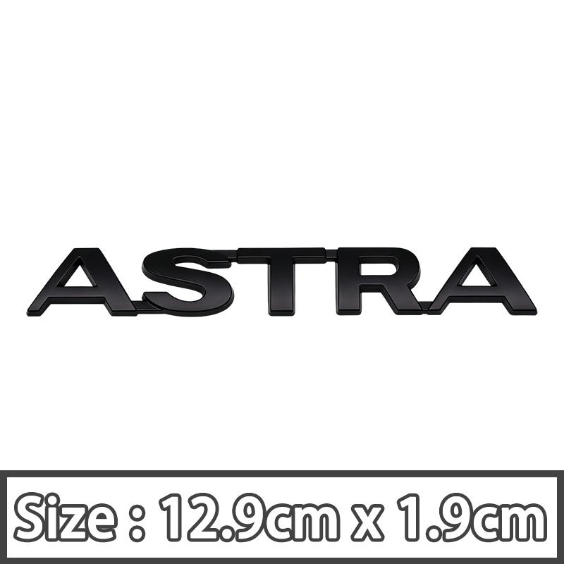 3D ASTRA Logo Emblem Car Body Rear Trunk Badge Decal Sticker Styling Accessories